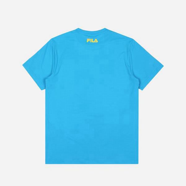 Fila T-Shirt Malaysia - Fila Aqua Time S/S Men Turquoise,XDCJ-97134